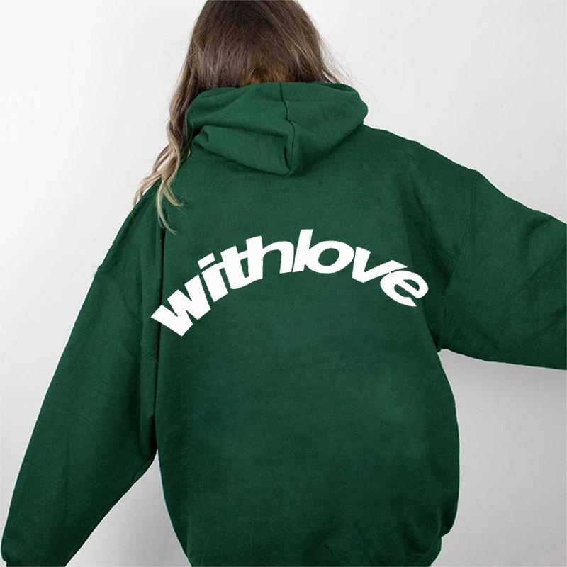 Oversized Drop Shoulder Hooded Sweatshirt Men Women Loose Fit Sporty Casual Cotton Blend Pullover With Side Pockets