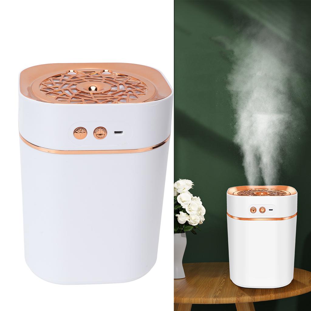 Увлажнитель 3 л, двойной распылитель, 360 градусов, увлажнение, USB-зарядка, настольный увлажнитель с цветным корпусом