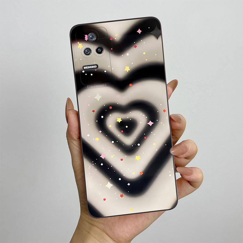 Чехол для телефона Xiaomi Poco F4 POCOF4 5G Силиконовый Мягкий ТПУ Защитная Задняя Крышка Корпус Окрашенный Печатью Ударопрочный Корпус