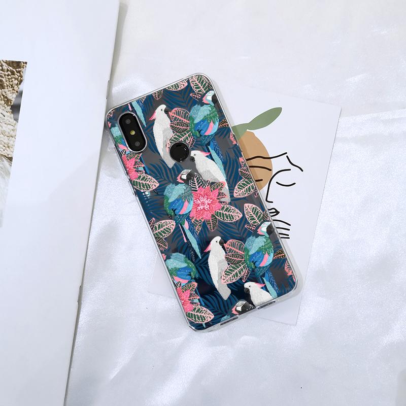 Мягкий силиконовый чехол для телефона для Xiaomi Mi Max Mix 1 2 2S 3, эстетичная задняя крышка с птицей и цветами, красивая птичка для Xiaomi Mi Note 1 2 3