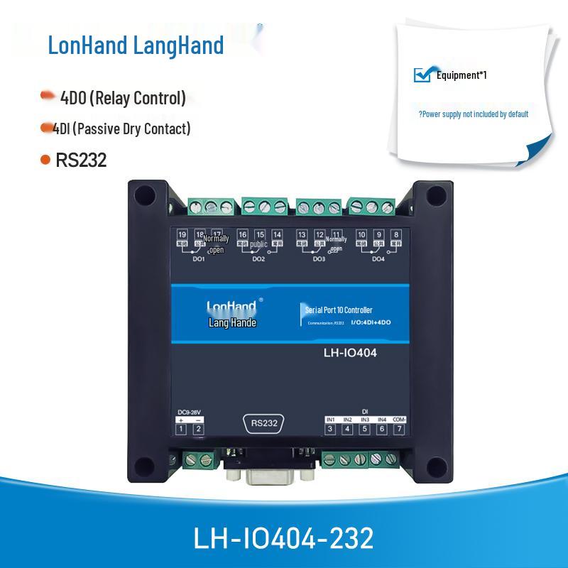4-Way Serial Port Relay with 485/232 I/O, Industrial Control Modbus Optocoupler