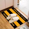 Football Crest Printed Office Carpet Chair Cushion  Entryway Rug, Rugs for Living Room, Bedroom Christmas gifts
