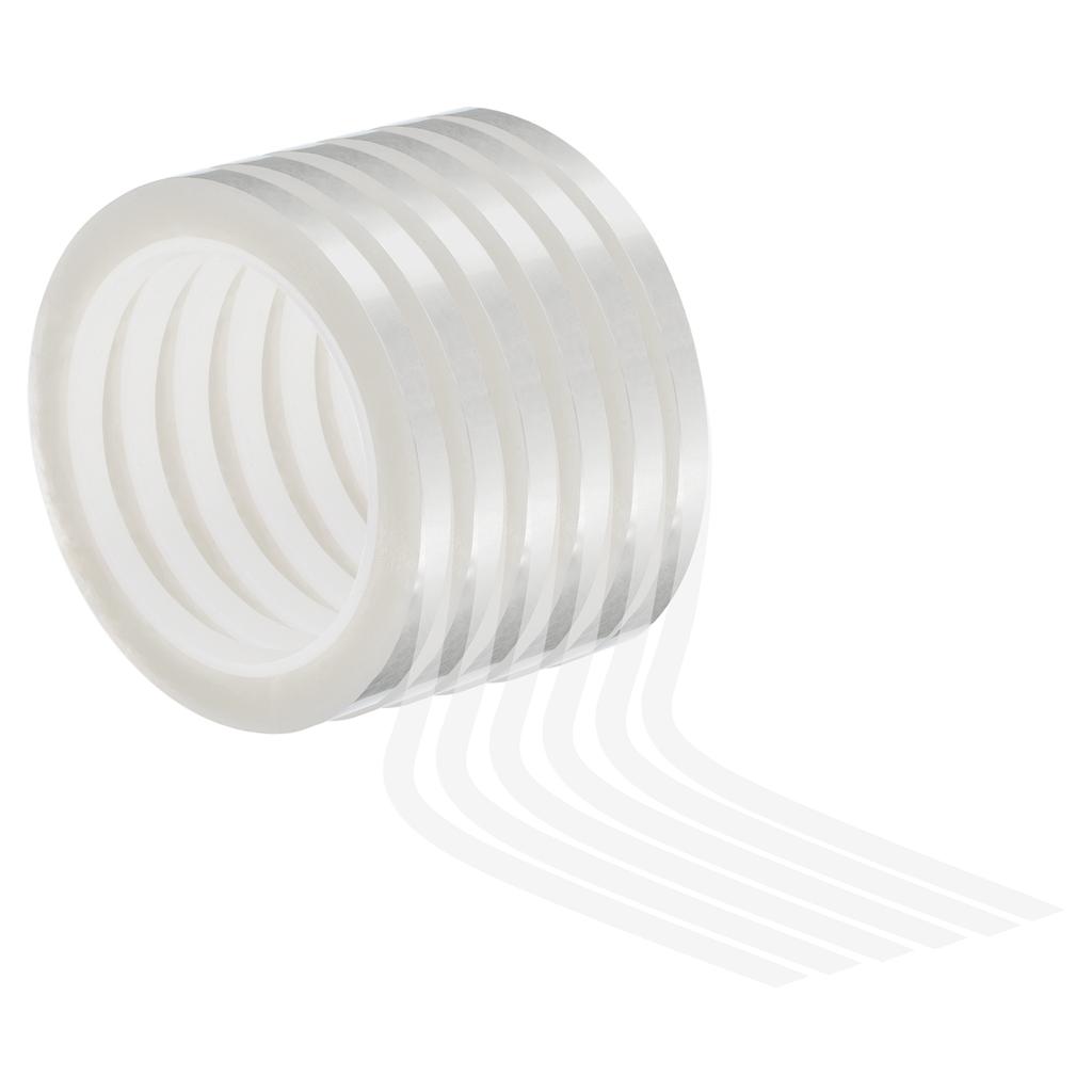 6Pcs 66m x 3mm/6mm Graphic Whiteboard Tape Desktop Positioning Drawing Grid Line Marking Tape Self-Adhesive Thin Dry Erase Tapes