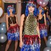 Yousheng Фольгированная мишура парики и маскарадный костюм диско-тематический наряд с бахромой и эластичной талией металлические косплей танцевальные принадлежности