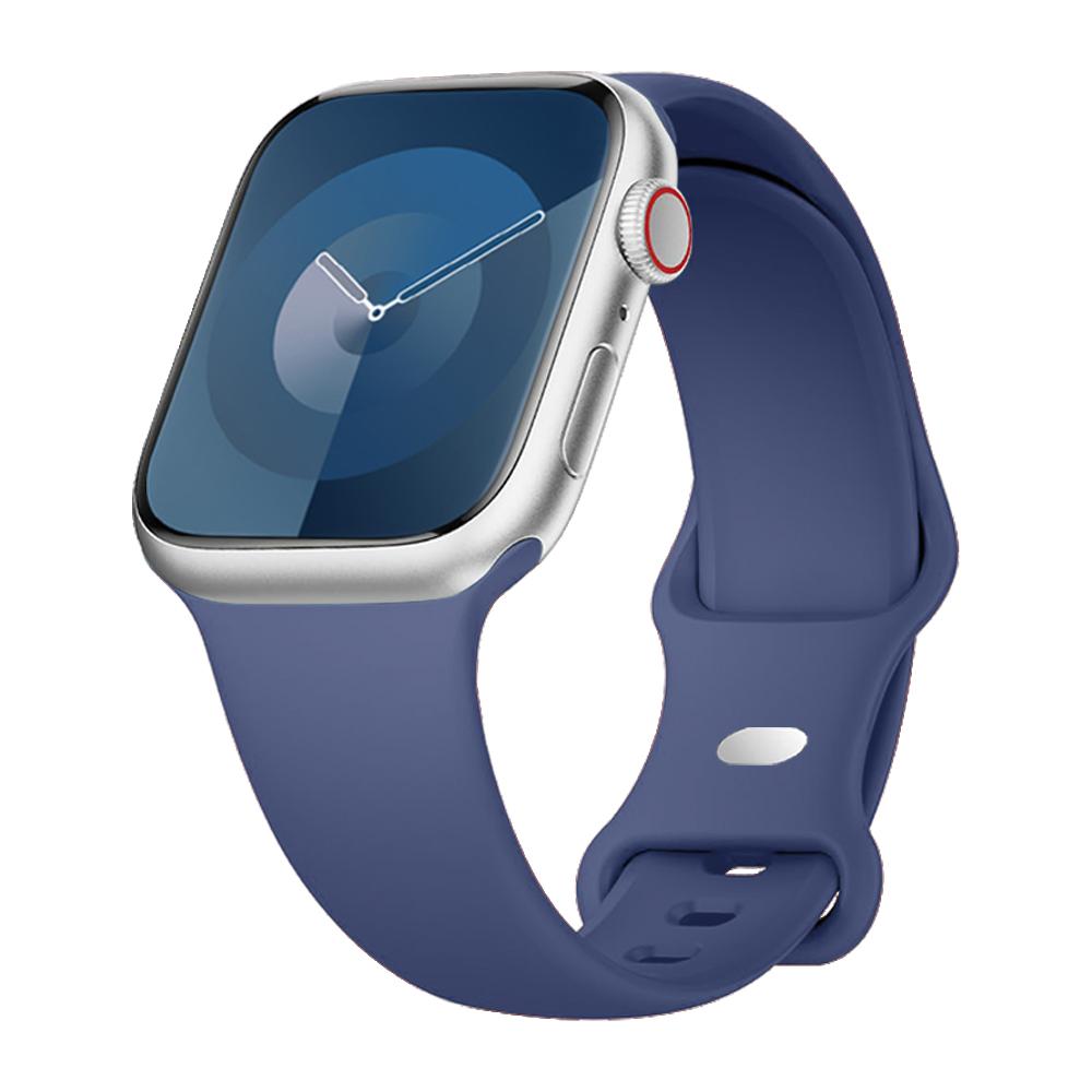 Ремешок для apple watch 44мм 40мм 45мм 49мм 41мм 42мм силиконовый браслет iwatch series 6 7 8 9 ultra 2 se 3 10 11 46мм