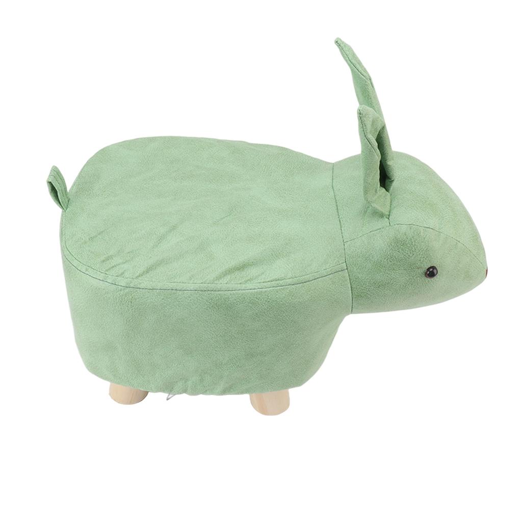 Мультяшный табурет в форме животного Детский Домашний Гостиная Милый Деревянный Пуфик для Игровой комнаты Двор Зеленый