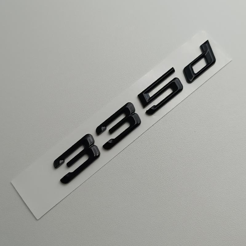 3D Черный ABS Логотип 318d 316d 325d 330d 320d Буквы Значка Наклейка на Автомобиль Значок на Задний Багажник Для E90 E46 E91 E92 E93 F30 Аксессуары