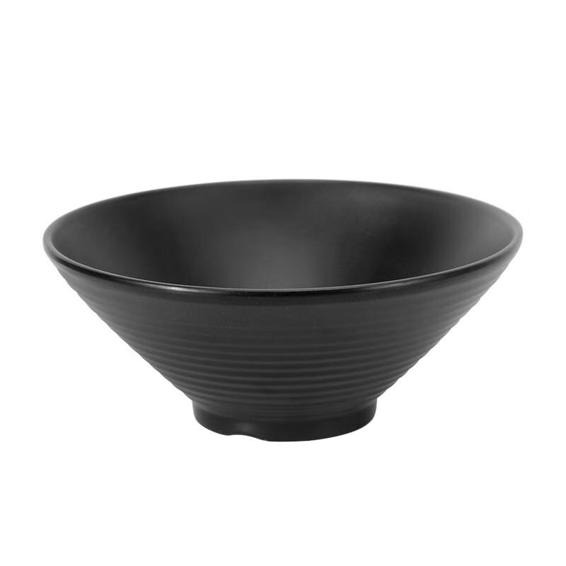 ZISIZ Black Ramen Noodle Soup Bowl