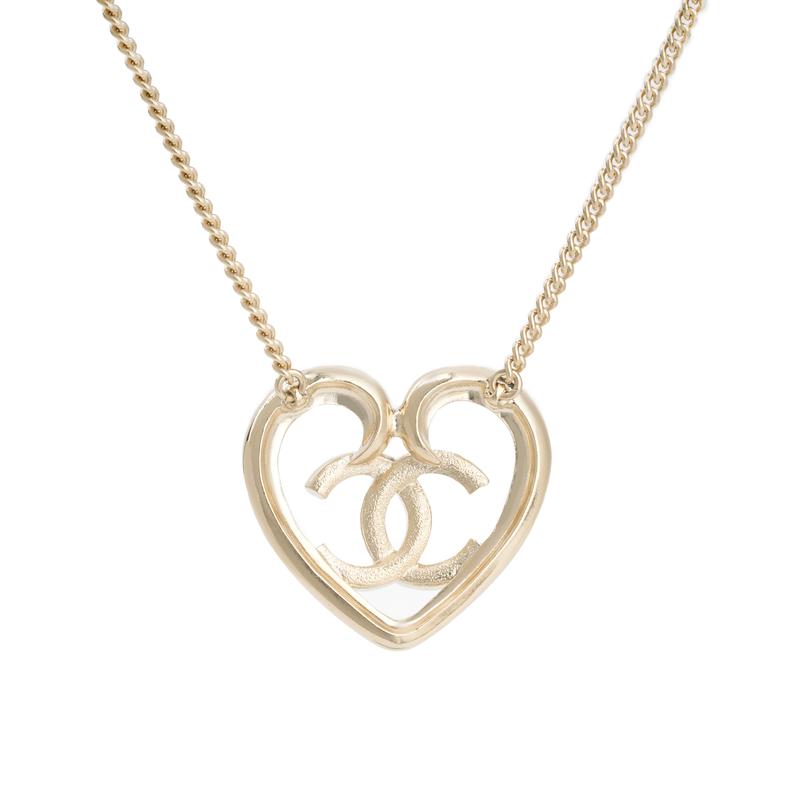 Chanel [Ранняя Весна 23] Мода Двойное С Любовь Металлическое Ожерелье Двойное С Женское