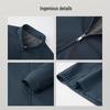 EMZ Men's Pigskin Stand Collar Jacket