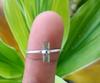 925 Sterling Silver Natural Green Tourmaline Gemstone Ring Sz 5.75 US  Christmas