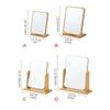 Rotatable Makeup Mirror with Wooden Stand Desktop Makeup Mirror,Lovely Cosmetic Mirror Vanity Mirror for Womens Girls