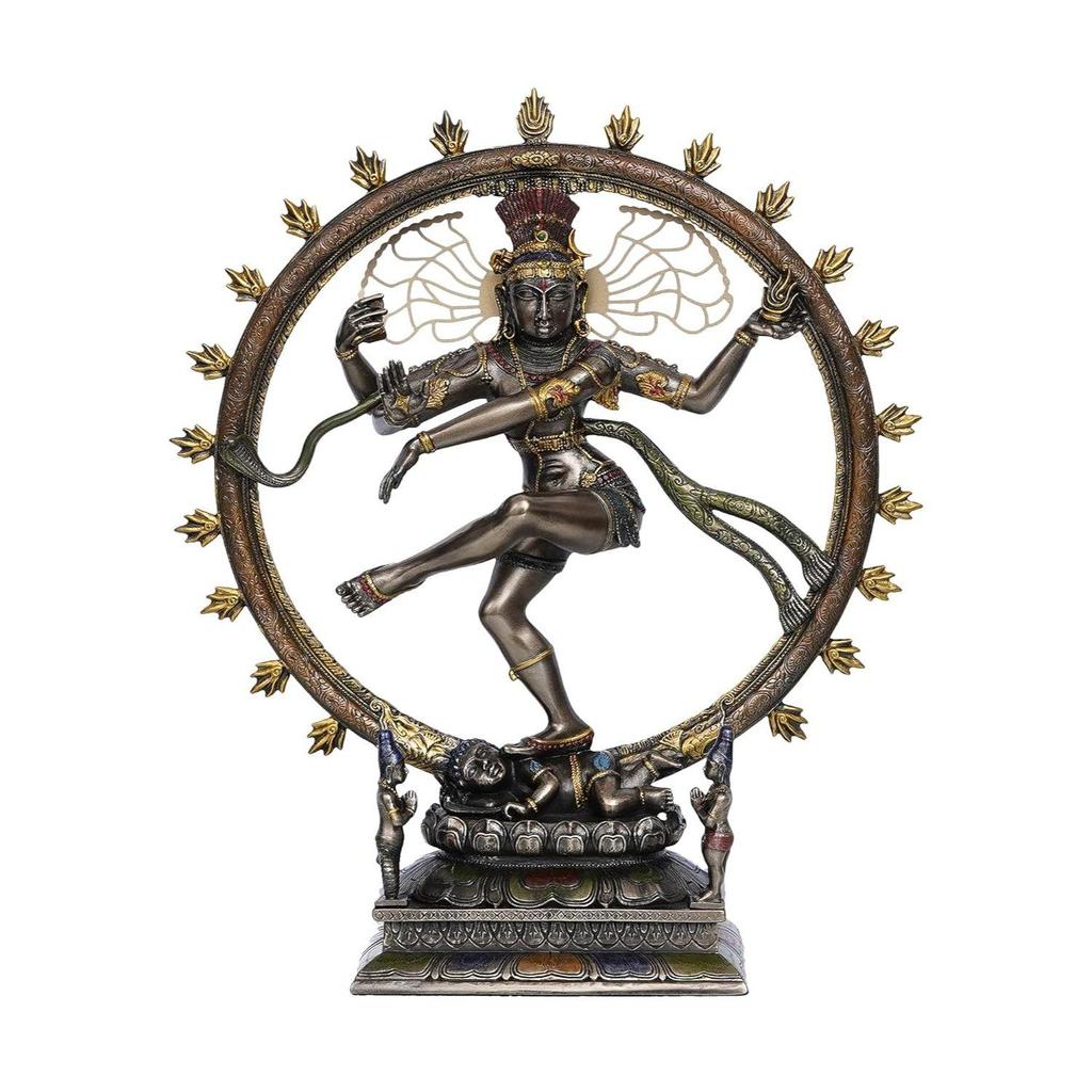 Новая бронзовая отделка, статуя танцующего Господа Шивы Натараджи, декоративный идол для дома, офиса, студий йоги, мест для медитации