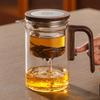Glass Teapot with Magnetic Switch Heat-Resistant High Borosilicate Tea Kettle with Water Separation Inner Kung Fu Style Teaware