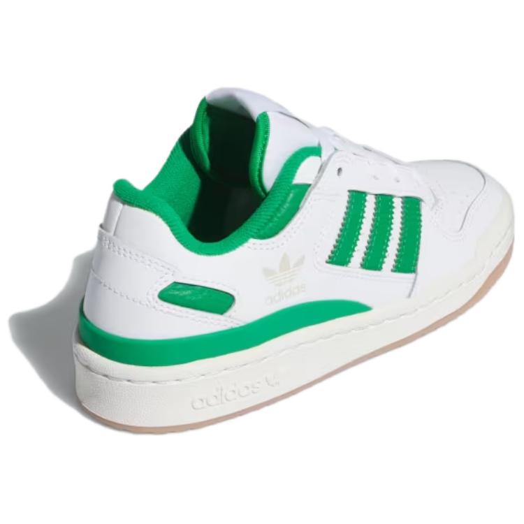 Adidas Originals FORUM Abrasion Resistant Low top Kids' Skateboarding Shoes White Green IH0223