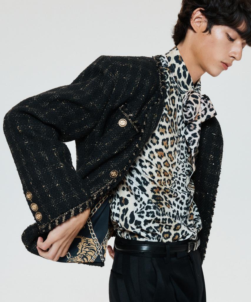 Untage Untage Boucle Tweed Jacket [Black(Man)]_Uto-Fb04