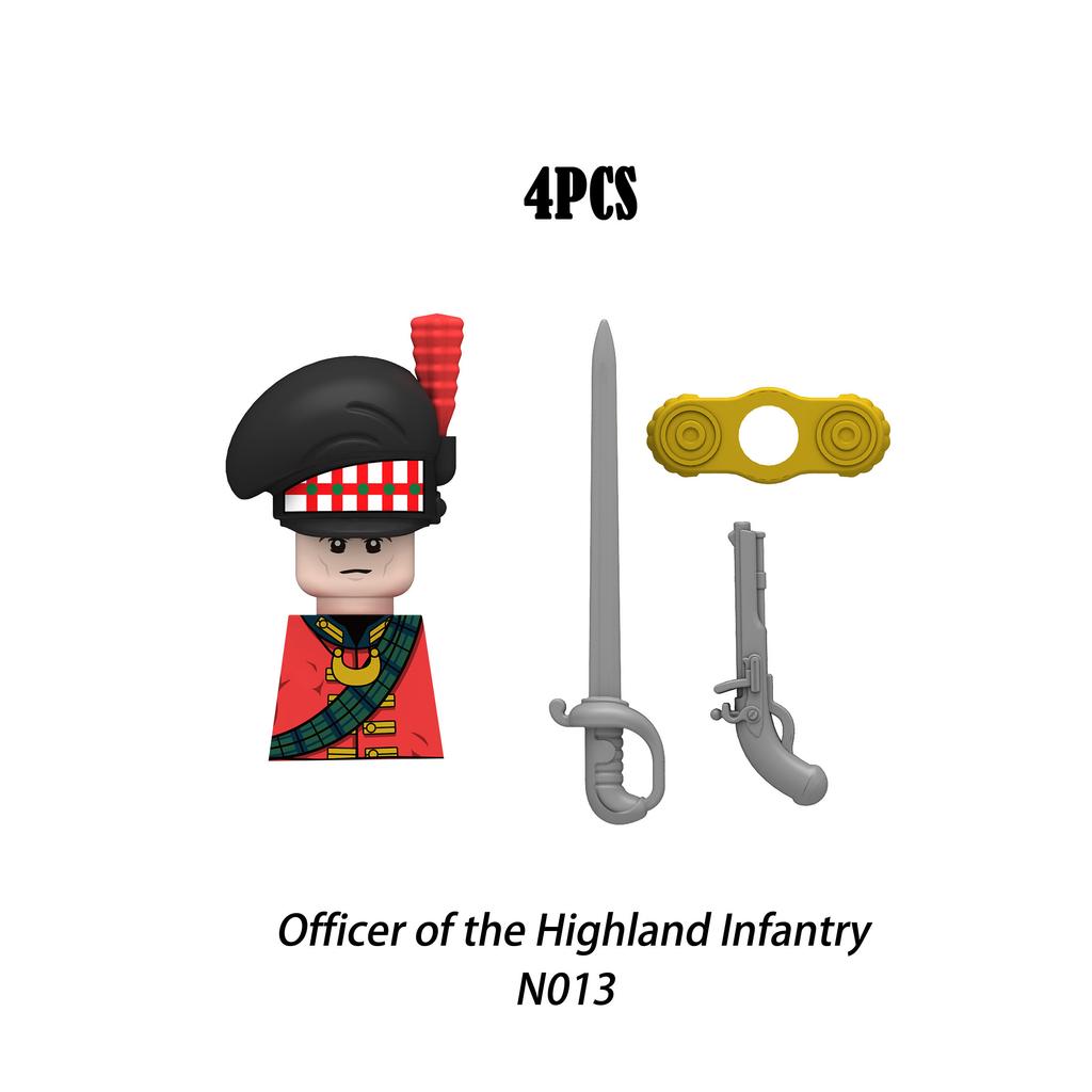 Военные Наполеоновские войны Солдаты Строительные блоки WW2 Русско-британская армия Фигурки Гвардия Пехота Оружие MOC Кирпичи Мальчик Игрушка