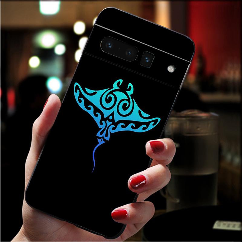 Phone Case For Google Pixel 10 9 Pro XL 9A 8 7 6 Pro Pixel 8A 7A 6A Pixel 8 7 6 5 Ocean Animal Manta Rayjpg
