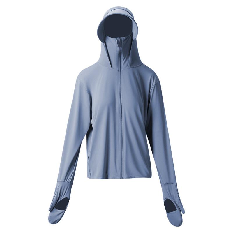 Sunscreen clothing women's summer UV protection outdoor cool feeling light and breathable sunshade medium and long gloves sunscreen clothing
