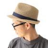 Straw Plus Summer Hat Number Light [regnuu] Men's Hat, Lace-Knit Fedora, Size, (JP, Size, 58.5 Cm, Beige)