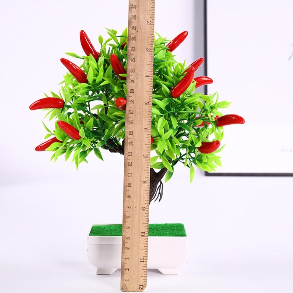 Pomegranate Chili Fruit Tree potted Plastic Foam Simulation Plant potted Party Supplies