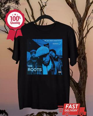 Футболка The Roots Band Черная Хлопковая Все Размеры S5XL Рубашка Унисекс Унисекс Футболка
