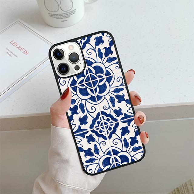 Чехол для телефона с узором марокканской плитки Для iPhone 17 Air 14 15 16 13 12 Чехол Для Apple Pro Max Plus Coque