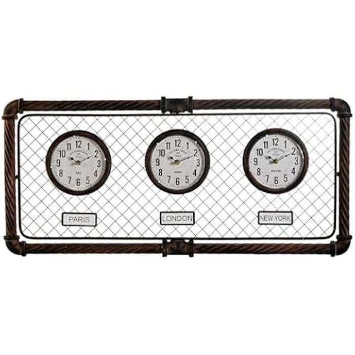 Wall Clock - HOME ESPRIT - Multicolor - 93 X 42 Cm - Polypropylene and Iron - Contemporary Design