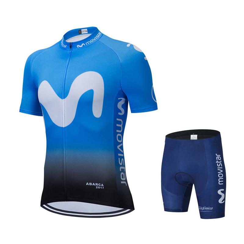 2026 Summer Breathable Cycling Suit Set  Movistar Team Cycling Jersey Set Sport Mtb Bicycle Jerseys Men's Bike Clothing Maillot Ciclismo Hombre