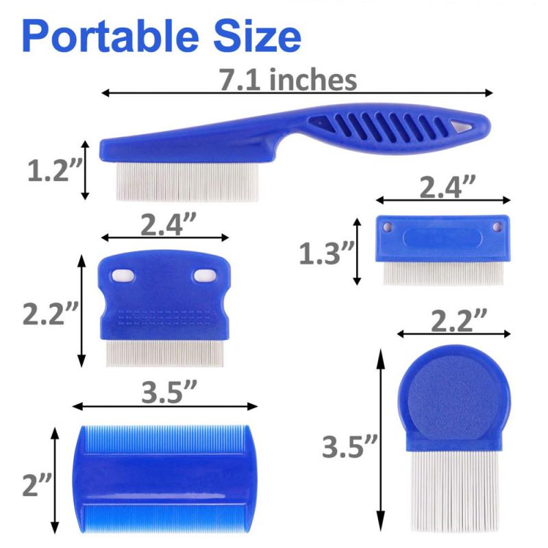Уход за домашними животными, расческа от блох для кошек, собак, домашних животных, удобная расческа из нержавеющей стали от блох, расческа от блох, 6 шт.