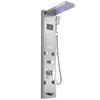 Shower Panel Smart Digital LED Shower System with 6 Body Jets Stainless Steel Shower Unit Bathroom Shower Wall Panels