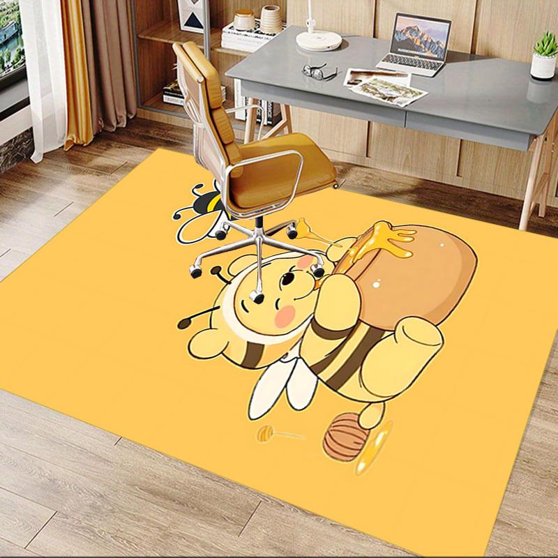 1pc Bee Honey Carpet Office Rug Outdoor Mat Home Decor Area Carpet Festival Gift