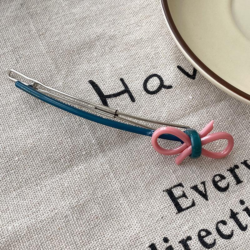 Ретро Блюз 3D Бант Ацетатная Заколка для Волос - Высококлассная Женская Дорожная Заколка-Краб