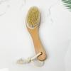 2 шт./набор деревянных щеток для сухого тела с натуральной сизалевой щетиной, эргономичные щетки с деревянной ручкой для ухода за кожей