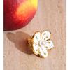 Eetit Popular Style White Enamel Pearl Korean Flower Earrings Ring Set Stainless Steel Daily Arrivals Jewelry Water Resistant