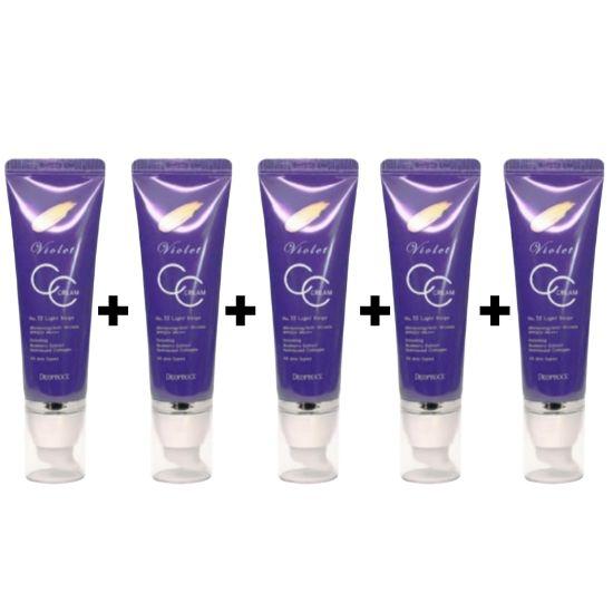 DEOPROCE Violet CC Cream SPF50+ PA+++ No.23 Sand Beige 50g