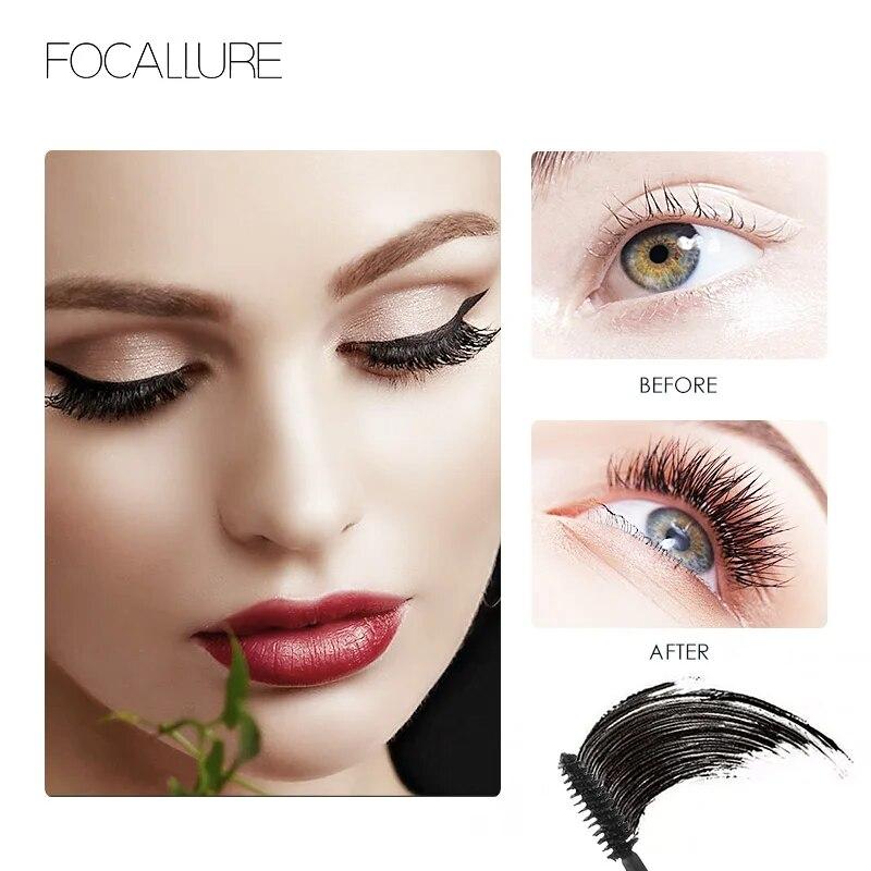 Focallure Professional 3D Black Mascara Volume Curling Makeup Waterproof Thick Lengthening Eyes Makeup Cosmetic