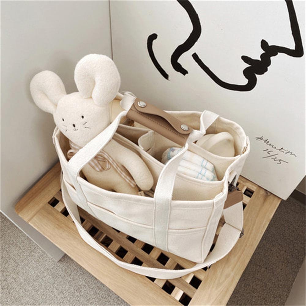 Canvas Tote Bag Handbag Women Crossbody Shoulder Bag Multifunctional Mommy Diaper Bag with Multiple