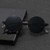 Fashion New Retro Round Frame Metal Punk Sunglasses Fashion Versatile Men's Personalized Sunglasses