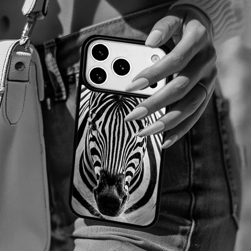 Чехол для телефона с изображением зебры, дикой природы Африки, для iPhone 17 Air 14 15 13 12 Max, чехол для Apple 16e 11 Pro Max Plus