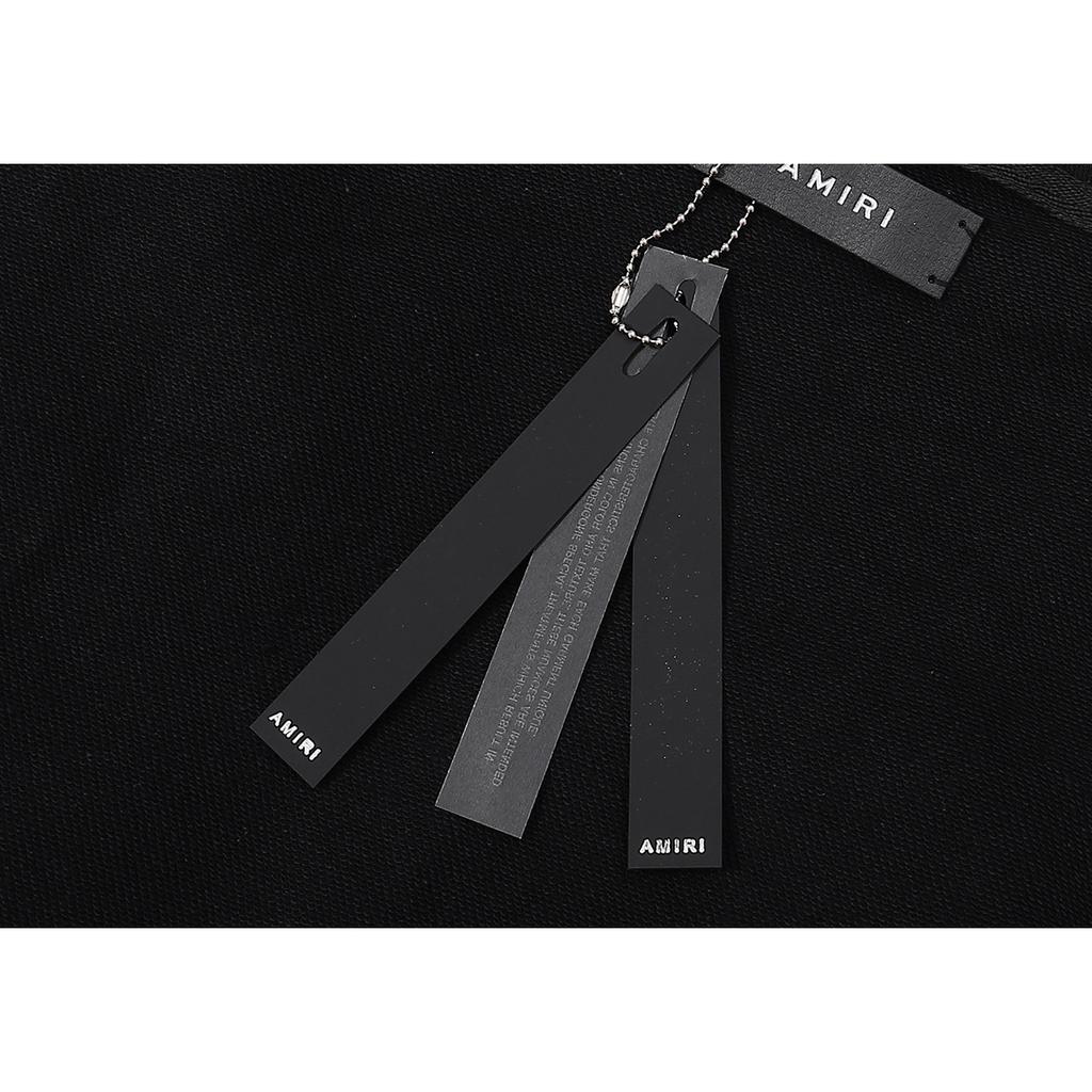 875 Amiri Letter Print Весна и осень свободная толстовка большого размера из тонкого высококачественного хлопка с капюшоном для пары