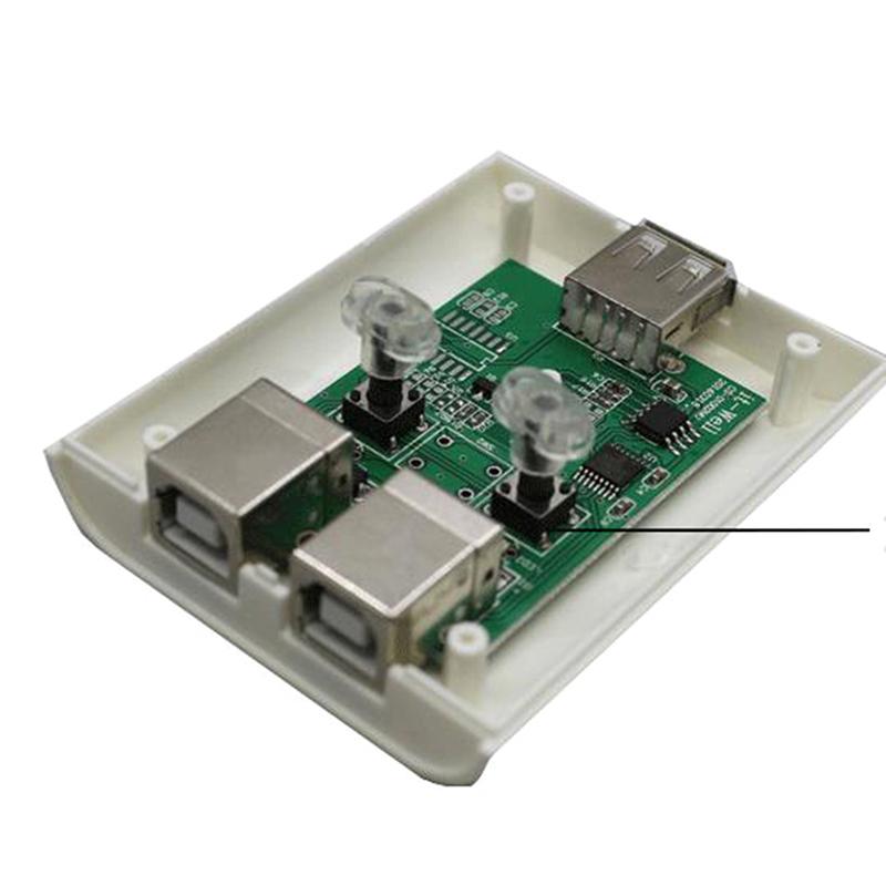 USB-устройство для совместного использования принтеров, 2-портовый ручной коммутатор KVM, сплиттер-концентратор, конвертер