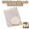 30 Pcs Natural Cotton Spice Bags for Cooking:4x6,6x8Reble Tea Filters with Drawstring, Ideal for Straining Soups, Herb Sachets & Cold Brew