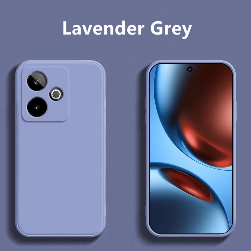 Для чехла Realme GT 7T Для Чехла для Realme GT 7T Чехол Жидкий Силикон ТПУ Ударопрочный Монохромный Чехол для Телефона для Чехла Realme GT 7T