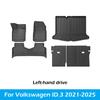Для Volkswagen ID.3 2025-2025 всепогодные напольные коврики Custom Fit Floor Liner Коврики для багажника Набор ковриков