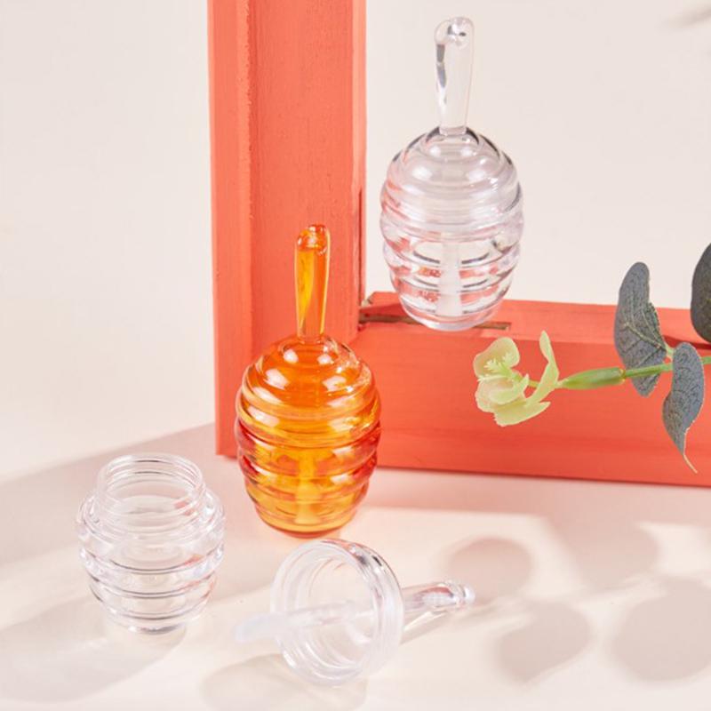 9 мл Honeycomb Lip Gloss Tube Прозрачный янтарный пластиковый контейнер для блеска для губ Бутылка