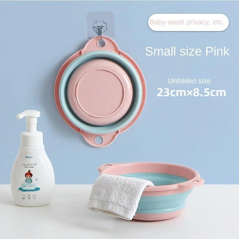 Портативное складное ведро для мытья лица, стирки и путешествий, компактный и прочный резервуар для воды