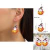 Halloween Themed Ghost Pumpkin Pot Pattern Women Acrylic Earrings For Summer