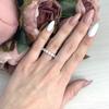 Серебряное кольцо с фианитами, вес изделия 3,95 гр (2078777)