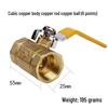 Copper Ball Valve DN15, DN20, DN25, DN32 Radiator Tap Switch